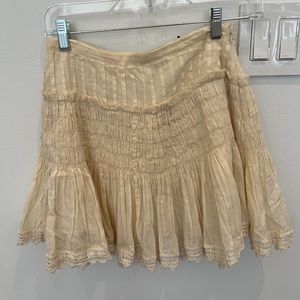 Love Shack Fancy xs skirt- cream/beige color